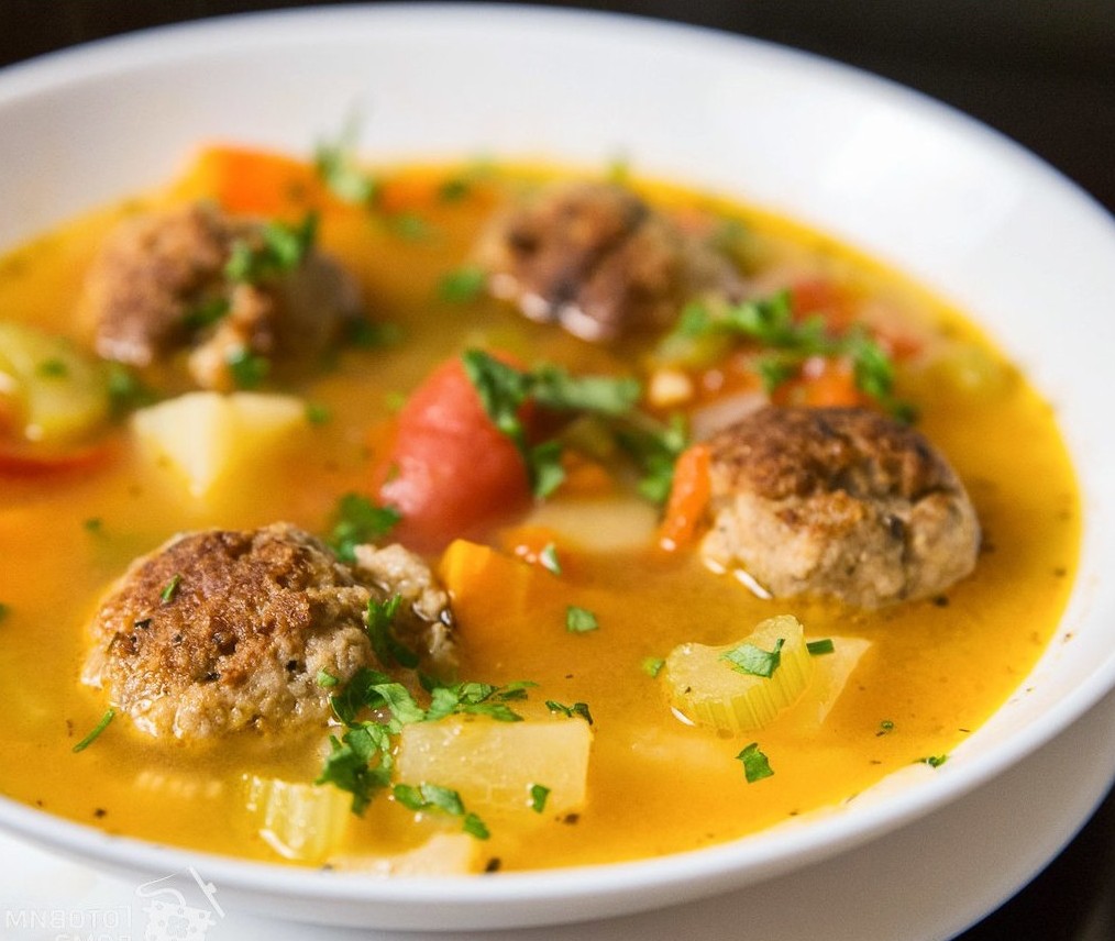 Суп с фрикадельками, пошаговый кулинарный рецепт с фото